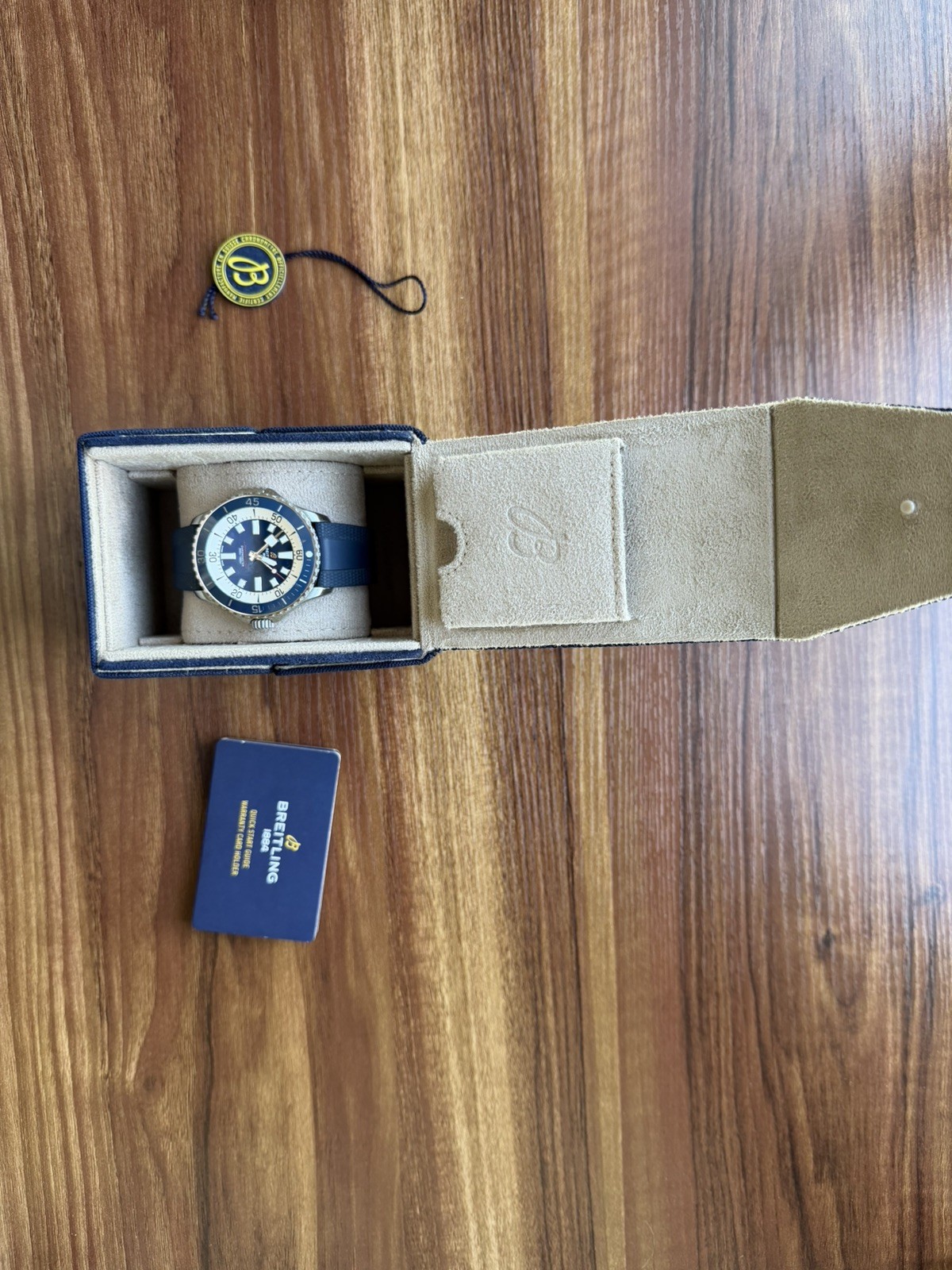 New Breitling Superocean Automatic 46 Blue Dial Men's Watch A17378E71C1S1 image 4