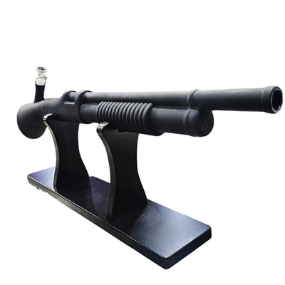 #ad Shotgun Glass Water Pipe Black Display Stand – Unique Smoking Piece $179.99