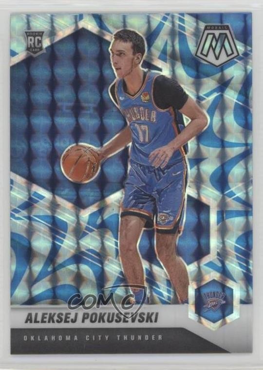 2020-21 Panini Mosaic Rookie Reactive Blue Prizm Aleksej Pokusevski #226 11gl