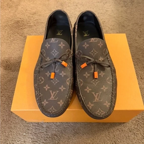 Louis Vuitton Moccasin Brown Casual Shoes for Men for sale - eBay