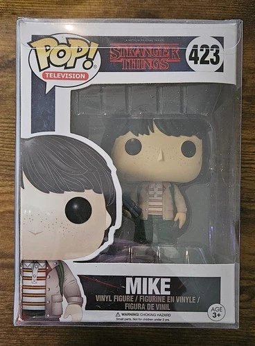 Funko Pop TV Stranger Things Mike w/ Walkie Talkie #423  +Protector ⚔️B&B