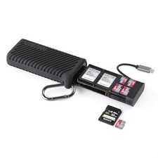 USB-C SD MicroSD Memory Card Reader Holder Case 312MB/s UHS-II Dual Slot