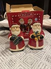 Oneida Jolly Santa Salt & Pepper Shakers Hand Painted Debbie Taylor Kerman — photo 1