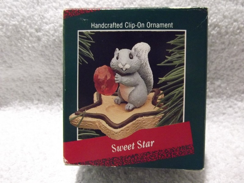 Hallmark 1988 Sweet Star Squirrel Clip on Ornament