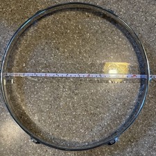 13-Inch, 6 lug Chrome Drum Hoop Rim for Snare Drum or Tom Replacement Part