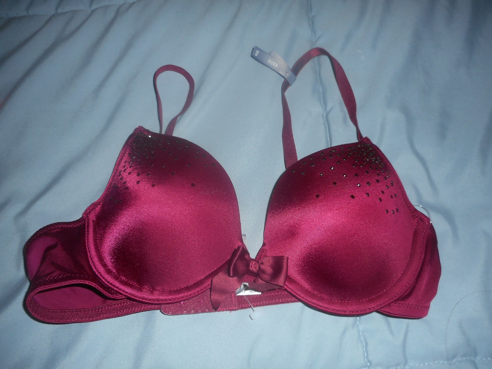 Aerie Katie Red Sequins Bra Size 32A NWOT eBay