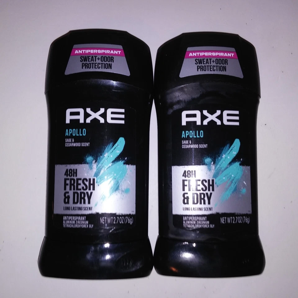Juego de 2 Desodorantes Hacha Apollo Salvia y Madera de Cedro Antitranspirante 2.7oz Nuevo Foto 2 de 4