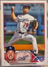 2023 Topps Series 1 Michael Grove RC #15 Los Angeles Dodgers