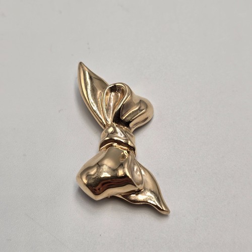 Spilla vintage con fiocco in oro giallo 14 carati Tiffany & Co. - Foto 2 di 4