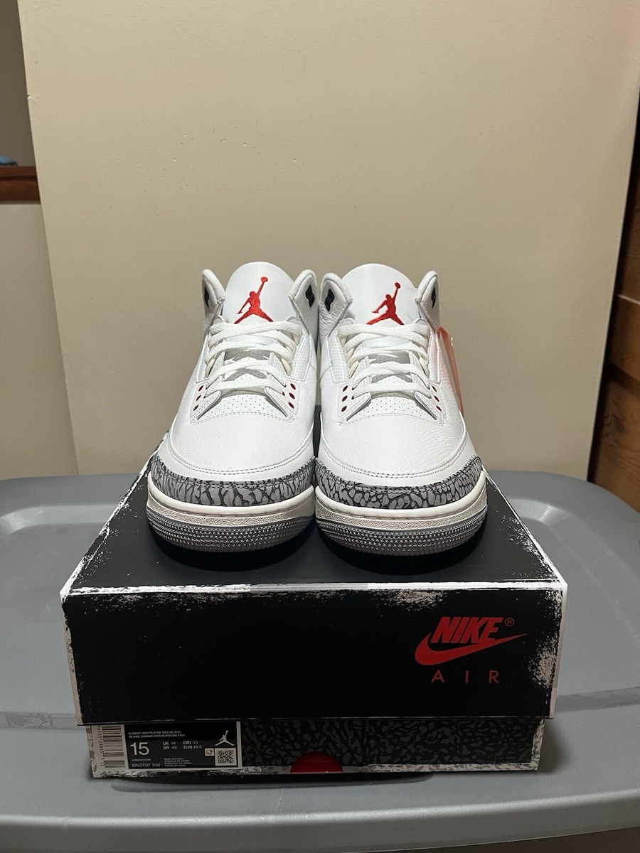 エアジョーダン3 シューズ27cm Size 15 - Jordan 3 Retro Mid White Cement Reimagined for sale