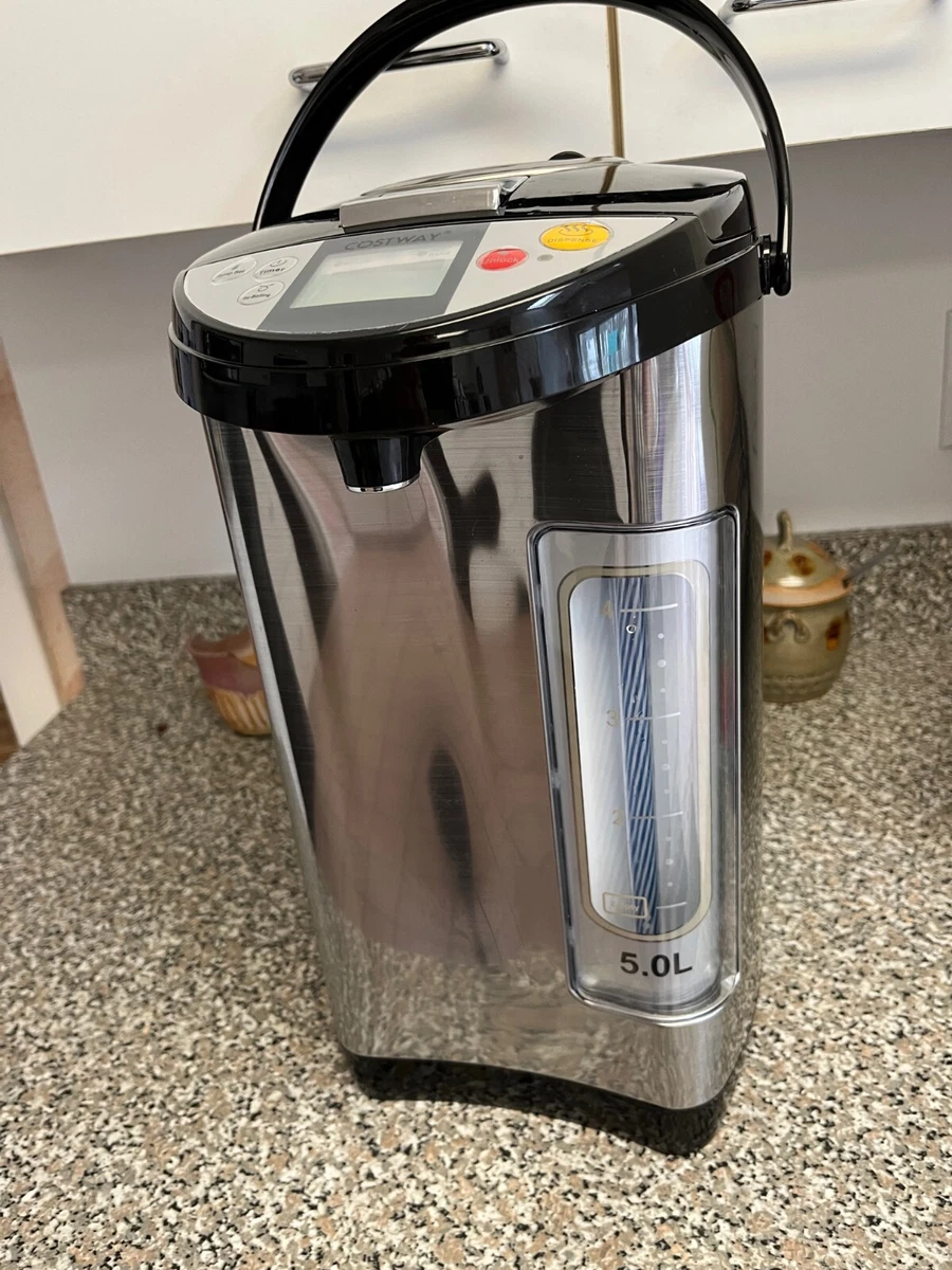 5L Electric Hot Water Boiler Warmer Pot and Manual Pump Water Dispenser |  eBay