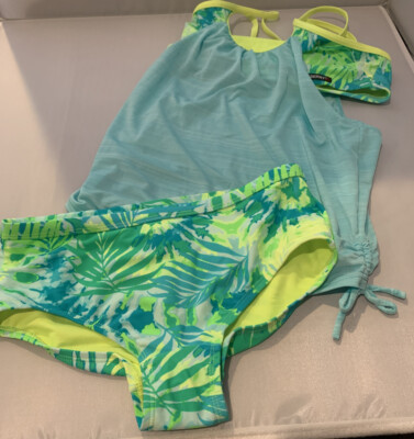 Girls Gerry 2 Pc Swim Suit Sz 12