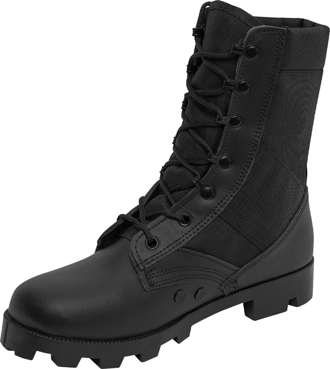 Rothco Black Leather Speedlace Military Style Uniform Jungle 