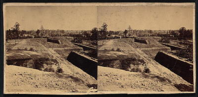 Federal fort no 12, new lines Built after the occupation of the cit - Old Photo