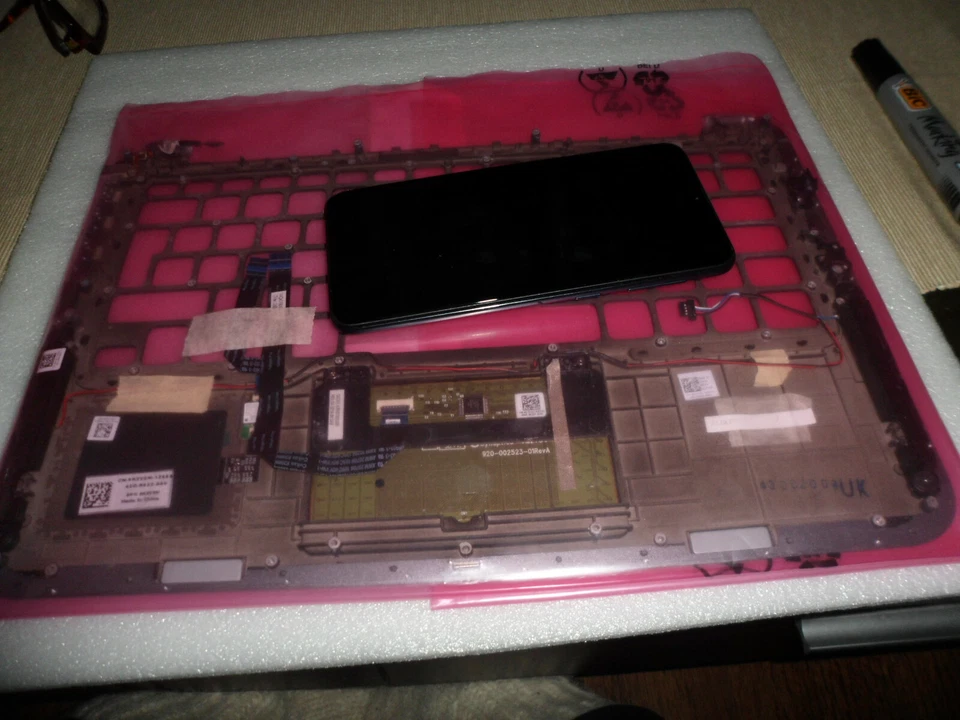 dell xps 12'5 9Q33 PALMREST TOUCHPAD SPEAKER DC JACK K2V2M 4HNRK G1NV5 VCJ90 - Image 2 of 3