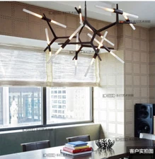 Agnes 6&10&14&20 lights glass Tube Suspension lamp Room light Gold lighting Yc