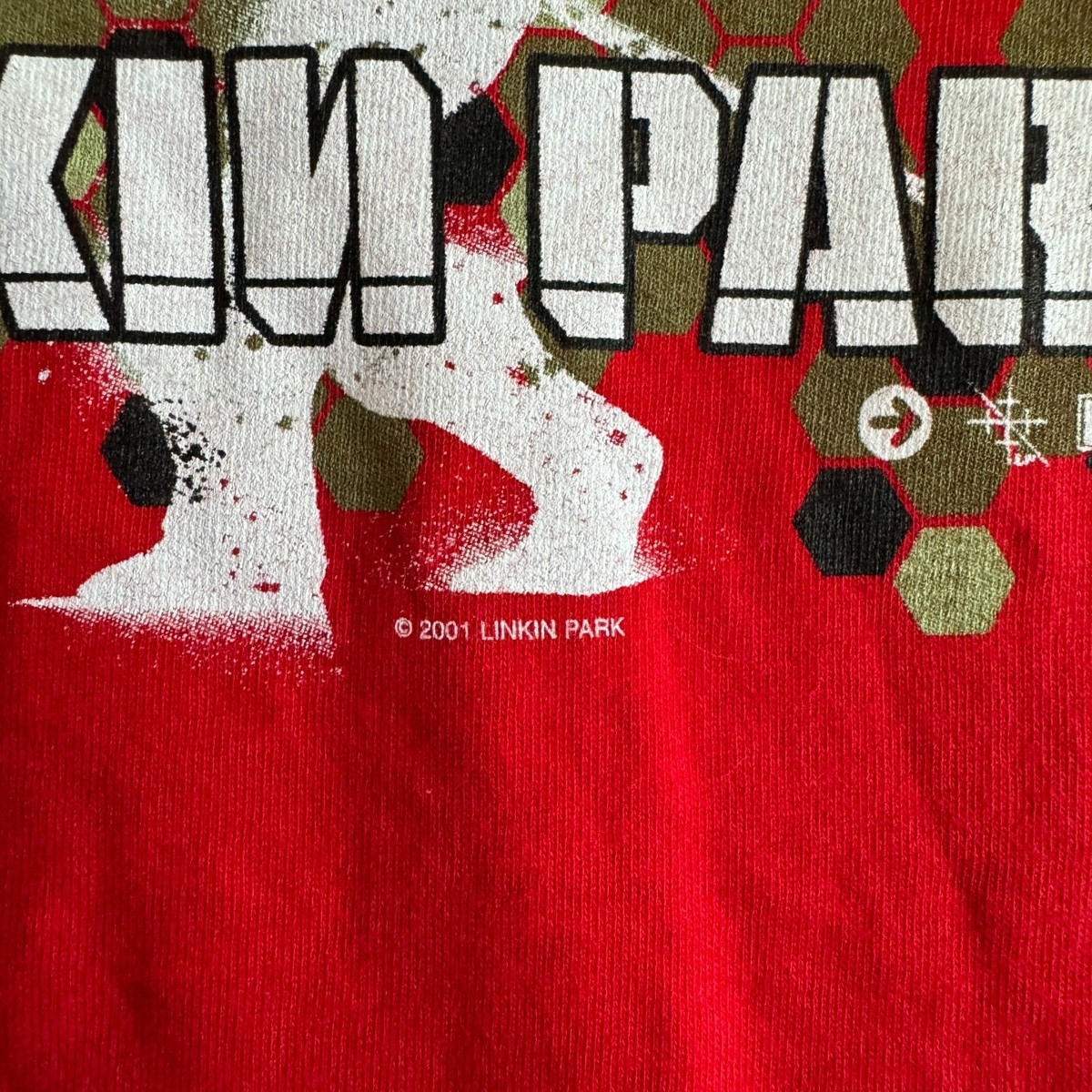 Linkin Park Hybrid Theory T Shirt Vintage Deadstock 2001 Red Linkin Park Hybrid Theory T Shirt Vintage Deadstock 2001 Red