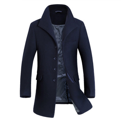 AS Mens Boys Overcoat Wool Coat Trench Jacket Overwear Black Navy