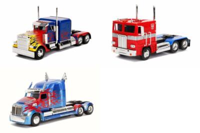 OPTIMUS PRIME TRANSFORMERS DIECAST TOY TRUCK PACKAGE THREE 1/24 DIECAST TRUCKS
