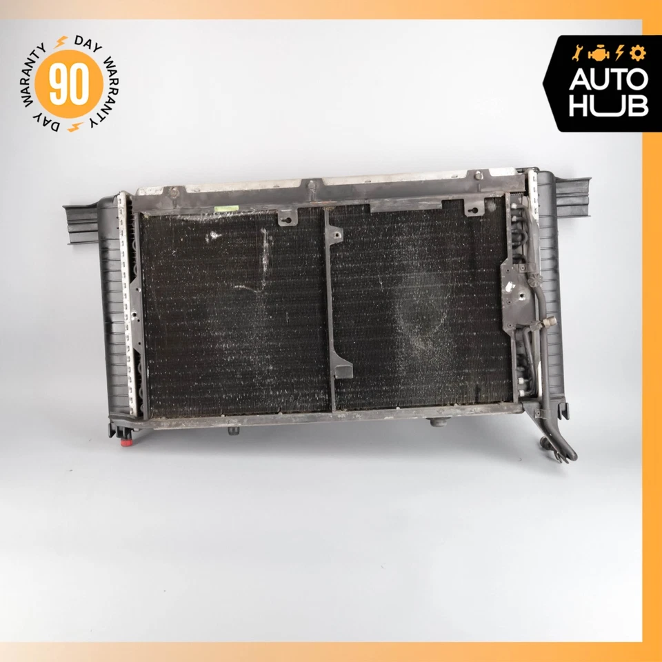 92-94 Mercedes R129 300SL SL320 Motor Refrigeración Radiador Aire A/C Condensador OEM Foto 2 de 4