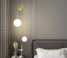 Modern Creative Wall Sconce Lamp Frost Glass Shade Wall Light Home Decor Fixture