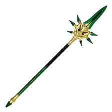 39 1/2" Genshin Impact Fantasy Foam Sword Primordial Jade Winged-Spear Replica