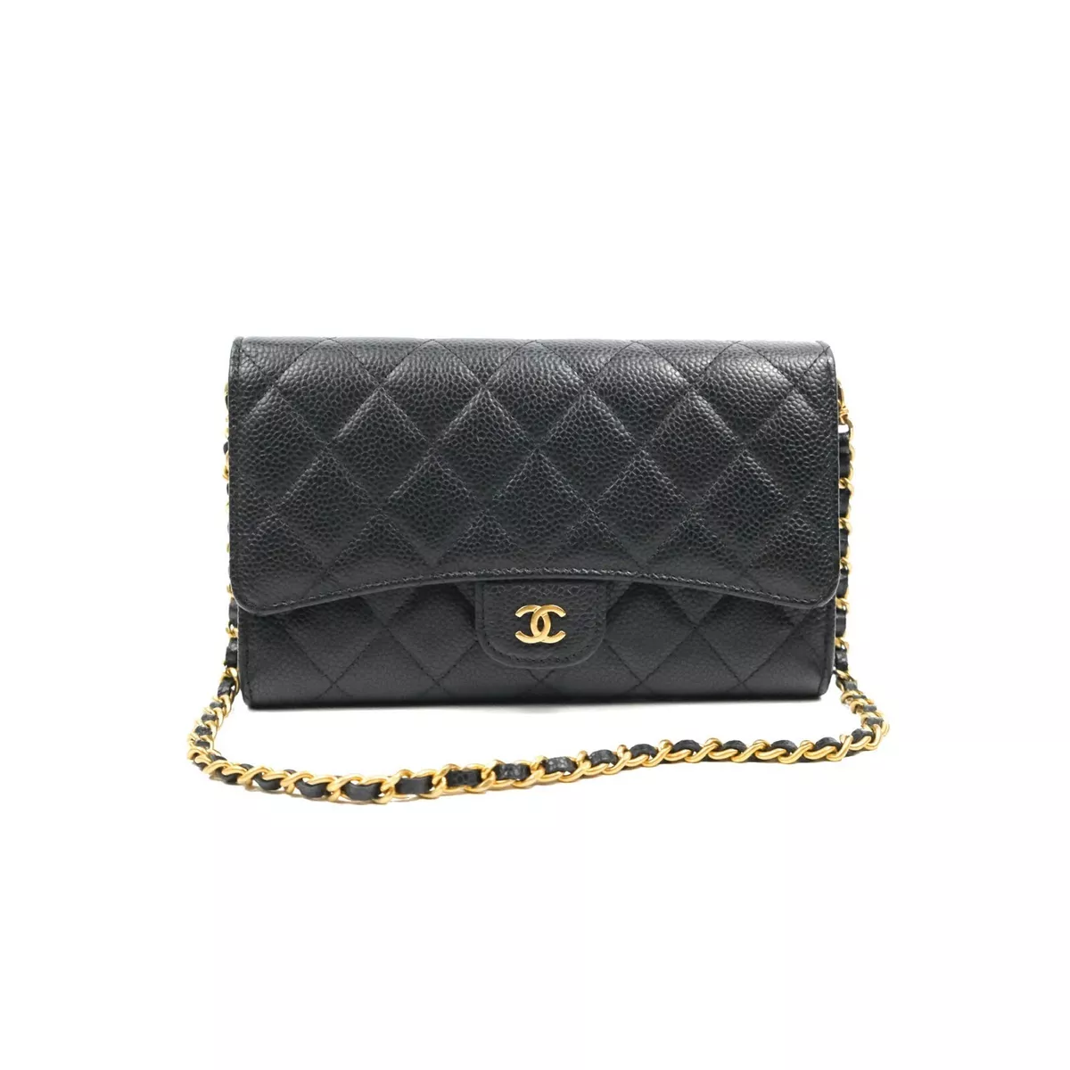 Chanel Classic Wallet On Chain WOC Caviar - Touched Vintage