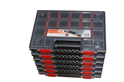 6 x Sortimentskasten Sortierbox Organzizer Prosperplast/Kistenberg NORS 14 