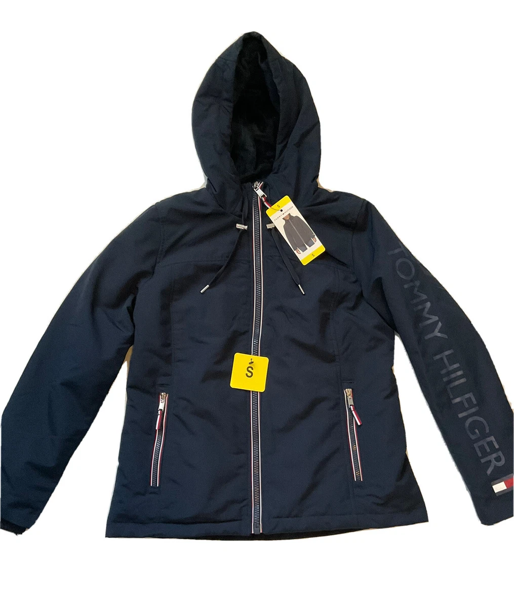 Tommy hilfiger navy jacket womens deals