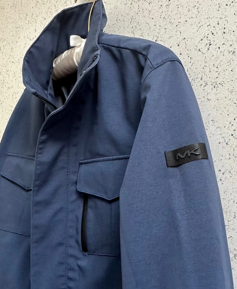 Michael Kors Waterproof Jacket  Navy Mens Size S - Image 3 of 4