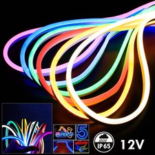 Striscia strip led neon Bobina flex 5 metri dc12v esterno ip65 modellabile