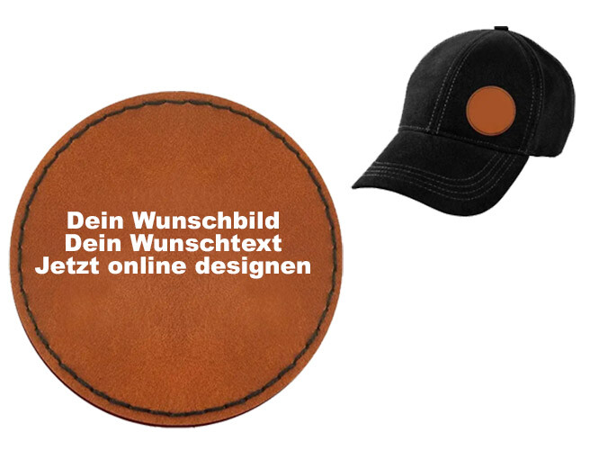 Custom Geocaching Patch with Tracking Number Iron-on Round Custom Image