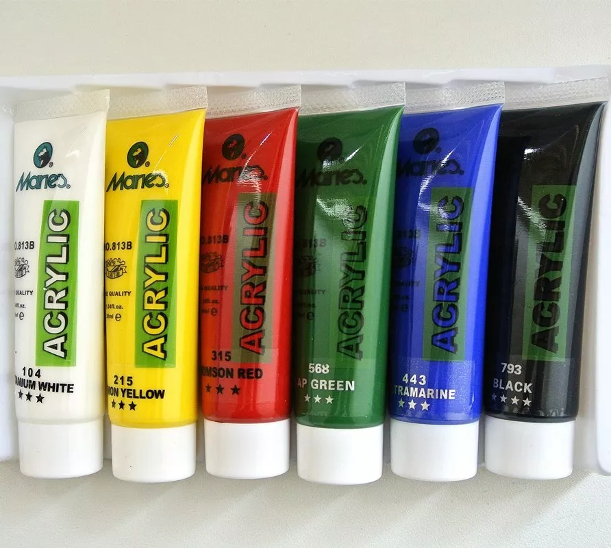 Marie s Acrylic Paints Set 30ml 6 basic color Artist Kids Painting Birthday Gift