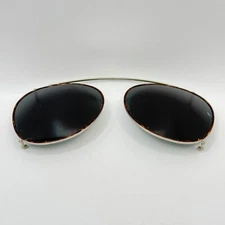 Polo Ralph Lauren Polo Classic 130 Brown Oval Clip-On Sunglasses Italy YS5 53-20