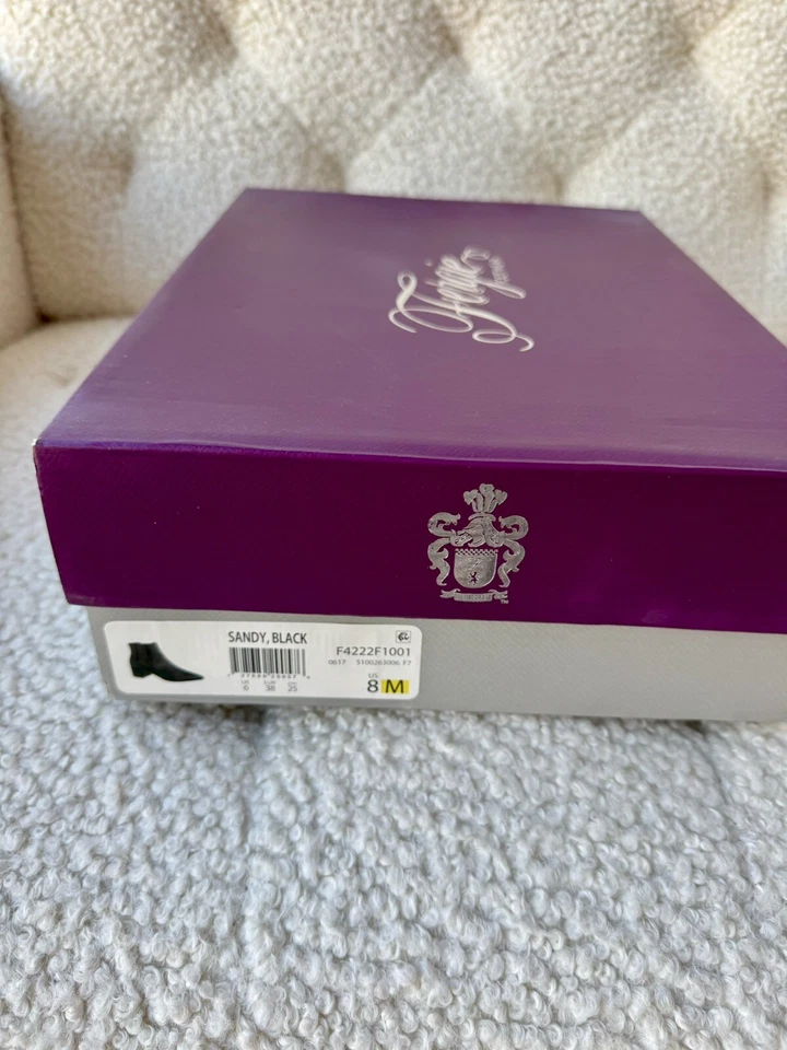 Fergie Black Velvet Pointed Toe Pull On Ankle Booties Size 8 - Image 4 of 4