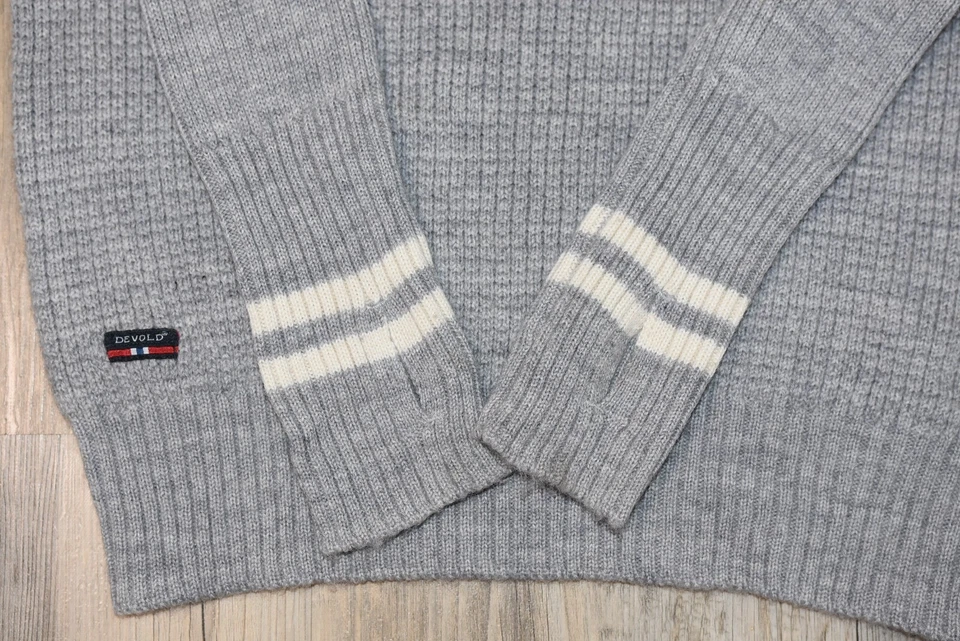 DEVOLD Varde Zip Neck  Pullover 100% Wolle  Gr. L - Bild 3 von 4