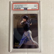 1998 Bowmans Best Todd Helton Auto PSA 9 PS