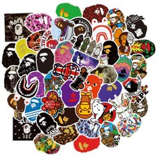 50pcs Vinyl Hypebeast Stickers Pack Jdm Car Motorcycle Racing Helmet Decals Lot