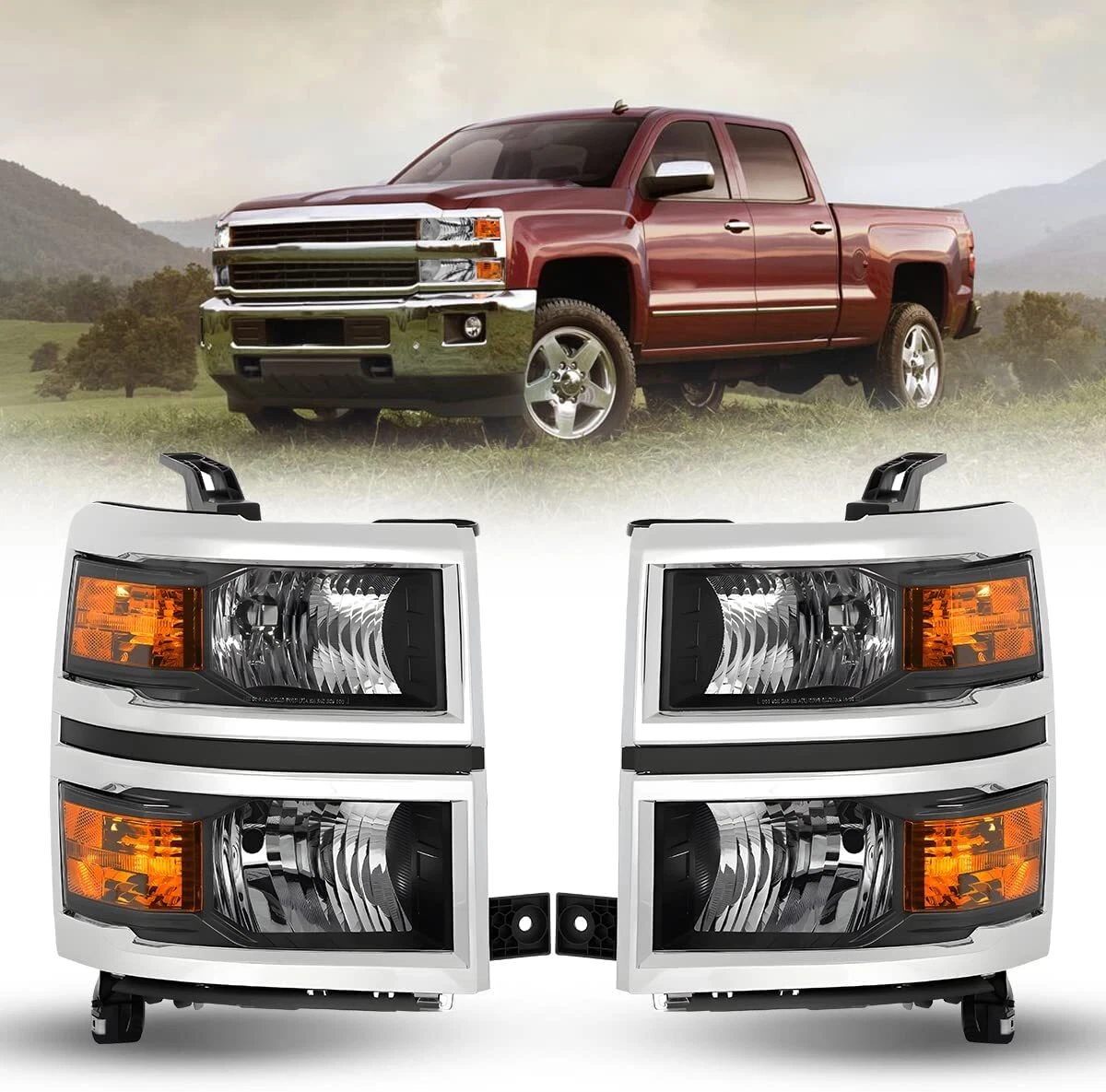 WEB限定カラー KarParts360 For Chevy Hatchback Headlight Assembly 2012 13 14