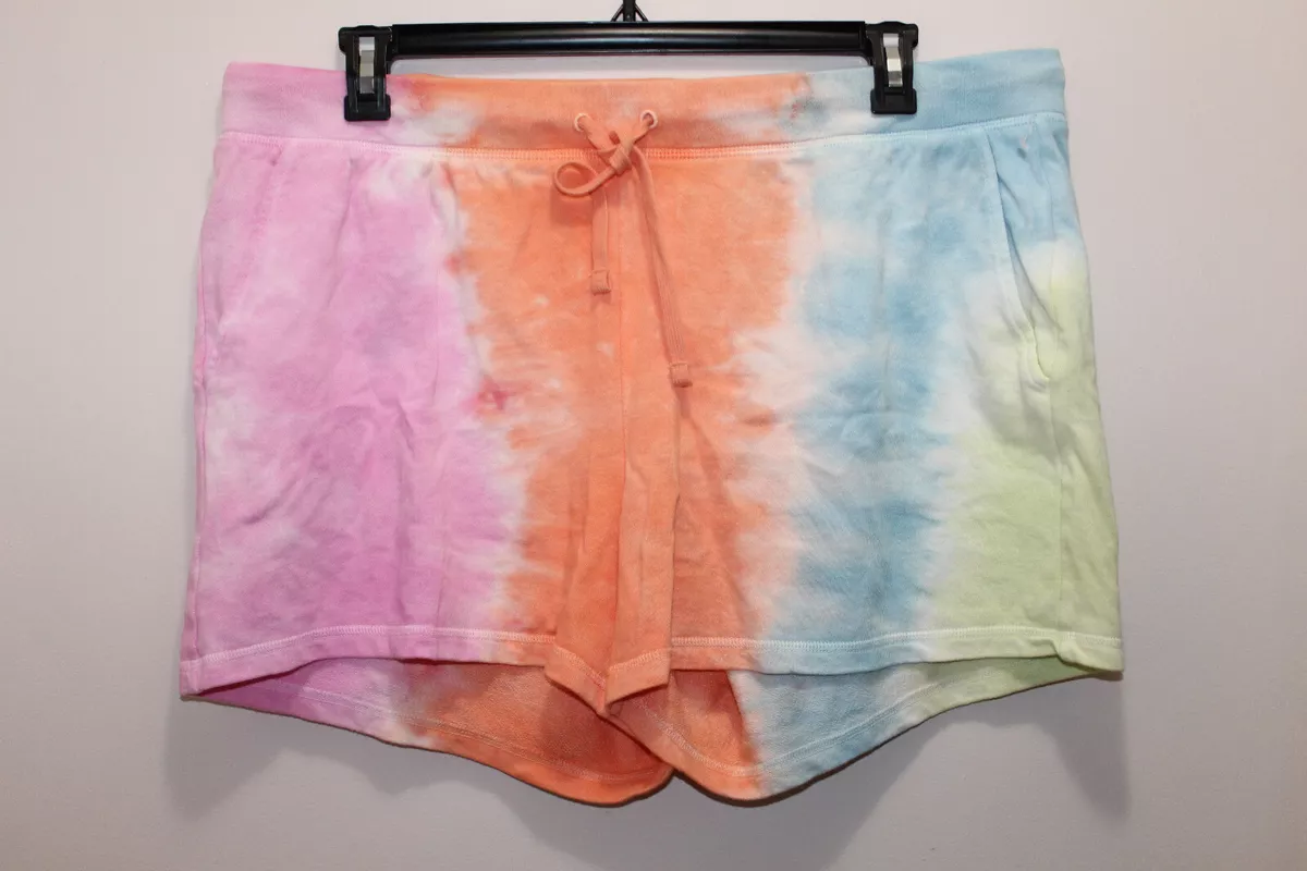 OLD NAVY WOMENS TIE DYE SHORTS DRAWSTRING MULTICOLOR SIZE XL eBay