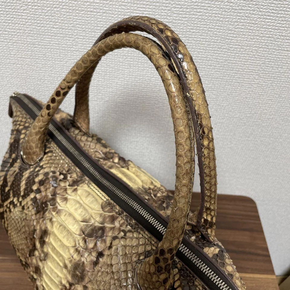 Bolso de Hombro Zagliani Cuero Lujo Marrón Beige Talla Grande Buen Estado Foto 4 de 4