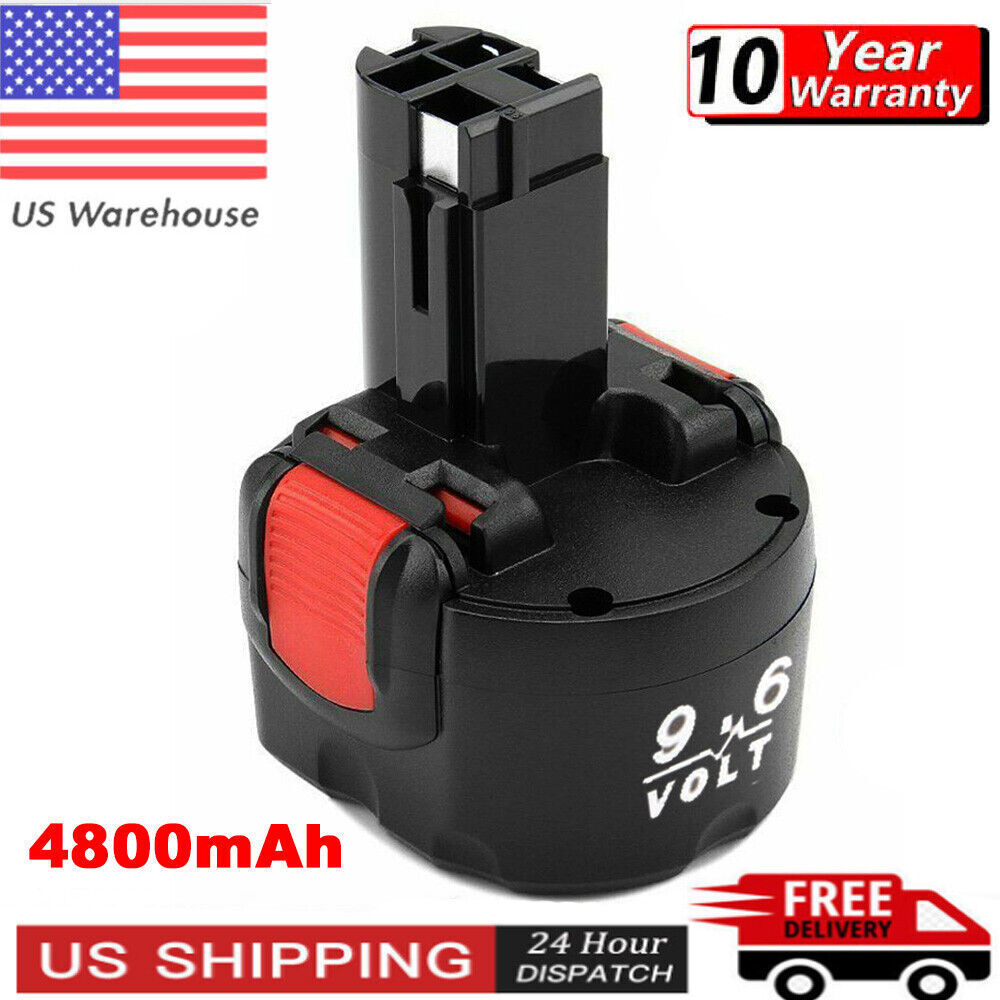 Battery for Bosch 9.6Volt 4.8Ah BAT048 BAT049 BAT100 BAT119 Ni-MH Cordless Tools