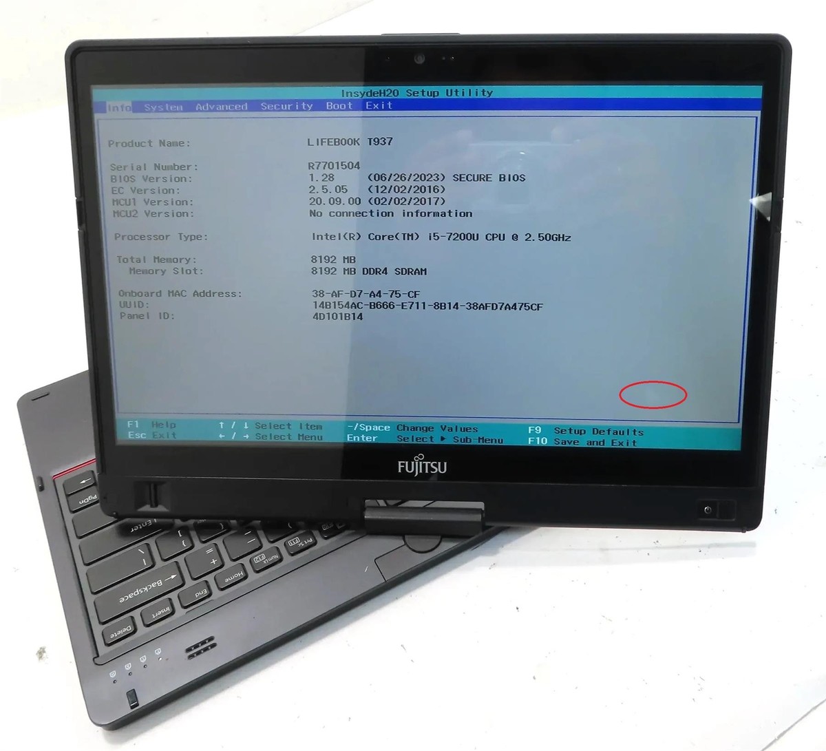 Fujitsu LIFEBOOK T 937 Convertible 13.3'' Touch Core i5 Fujitsu LIFEBOOK T 937 Convertible 13.3'' Touch Core i5