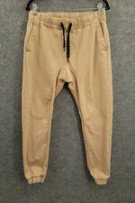 Southpole Flex the Movement Jogger Pants Mens Large Pull On Pockets Tan Beige