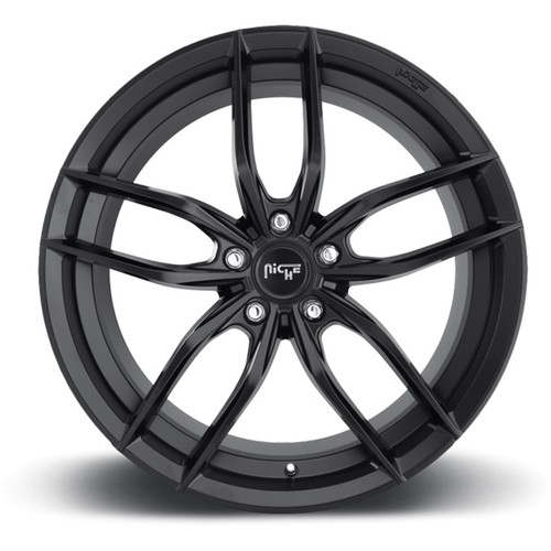 (1) 18x8 +30 Niche M203 Vosso 5x4.5 Matte Black Wheel - Picture 2 of 2