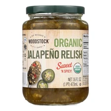 Organic Jalapeno Pickle Relish Pack of 6 Non GMO 15.99 Fl Oz Made in USA