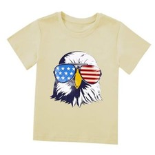 Boys Girls Fourth of July Shirt Toddler Patriotic 7 Years 2 eagle Sunglasses