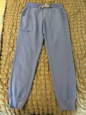 Women’s Figs Zamora Jogger Scrub Pants Size Small Seal Blue