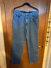 NUEVO CON ETIQUETAS L.L. Jeans Bean Hombre Calce Clásico Franela Forrados Doble L 34w x32 ins��M1
