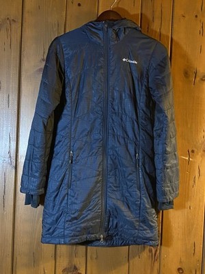 Columbia Mighty Lite Omni-Heat Hooded Long Puffer Jacket - Women's XS